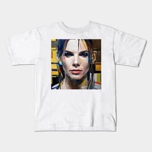 painting of Sandra`s face Kids T-Shirt